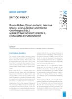 Book review: Marketing Insights from a Changing Environment Bruno Grbac, Dina Lončarić, Jasmina Dlačić, Vesna Žabkar and Marko Grünhagen (Eds.)