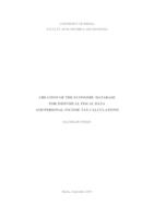 Creation of the Economic Database for individual fiscal data and personal income tax calculations