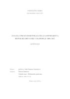 Analiza strukturnih pokazatelja gospodarstva Republike Hrvatske u razdoblju 2008. - 2015.