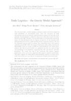 Trgovinska logistika – primjena gravitacijskog modela
