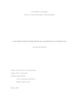 Analysis of Human Resources Management in Autotrans d.d.