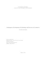 Contemporary developments of technology and processes in E-commerce