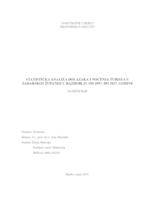 Statistička analiza dolazaka i noćenja turista u Zadarskoj županiji u razdoblju od 1997. do 2017. godine