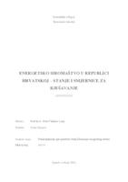 Energetsko siromaštvo u Republici Hrvatskoj - stanje i smjernice za rješavanje