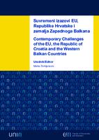 Suvremeni izazovi EU, Republike Hrvatske i zemalja Zapadnoga Balkana
