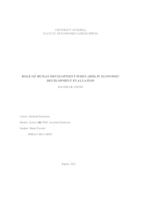 Role of Human Development Indeks (HDI) in Economic Development Evaluation