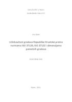 Učinkovitost gradova Republike Hrvatske prema normama ISO 37120, ISO 37122 i dimenzijama pametnih gradova