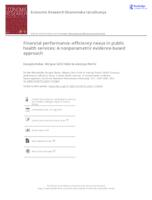 Financial performance–efficiency nexus in public health services: A nonparametric evidence-based approach