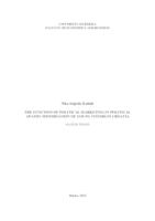 The function of political marketing in political apathy minimisation of young voters in Croatia