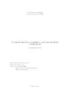 EU trade strategy - empirical analysis of trade instruments