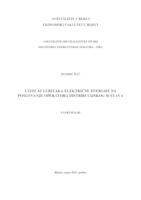 Utjecaj gubitaka električne energije na poslovanje operatora distribucijskog sustava
