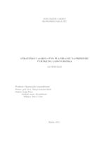 Strateško i agregatno planiranje na primjeru tvrtke Da Lamon Rijeka