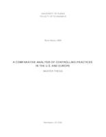 A comparative analysis of controlling practices in the U.S. and Europe