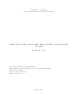 Impact of global financial crisis on Croatian financial system