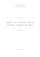 Održivo upravljanje kulturnom baštinom - primjer otoka Krka