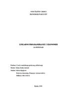 prikaz prve stranice dokumenta Linearno programiranje u ekonomiji
