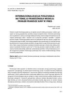 prikaz prve stranice dokumenta INTERNALIZATION OF BUSINESS BASED ON THE FRANCHIZING MODEL: THE CASE OF SUFR ‘N’ FRIES FRANCHISE