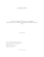 prikaz prve stranice dokumenta Analiza funkcije upravljanja ljudskim potencijalima u poduzeću Liburnia Maritime Agency Ltd.