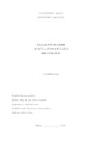 prikaz prve stranice dokumenta Analiza financijskih izvještaja poduzeća Spar Hrvatska d.d.