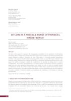 prikaz prve stranice dokumenta BITCOIN AS A POSSIBLE MEANS OF FINANCIAL MARKET FRAUD