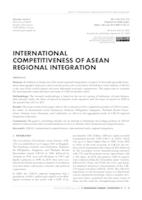 prikaz prve stranice dokumenta International competitiveness of ASEAN regional integration