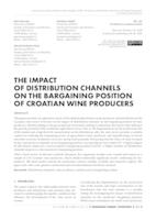 prikaz prve stranice dokumenta The impact of distribution channels on the bargaining position of Croatian wine producers
