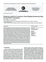 prikaz prve stranice dokumenta Pandemics trends in E-commerce: drop shipping entrepreneurship during COVID-19 pandemic