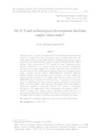 prikaz prve stranice dokumenta IKT i tehnološki razvoj zemalja – olakšavaju li trgovinu lancem opskrbe?