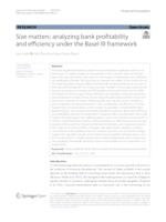 prikaz prve stranice dokumenta Size matters: analyzing bank profitability and efficiency under the Basel III framework
