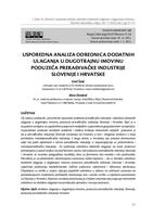 prikaz prve stranice dokumenta USPOREDNA ANALIZA ODREDNICA DODATNIH ULAGANJA U DUGOTRAJNU IMOVINU PODUZEĆA PRERAĐIVAČKE INDUSTRIJE SLOVENIJE I HRVATSKE