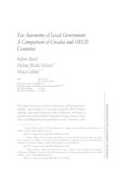 prikaz prve stranice dokumenta Tax Autonomy of Local Government: A Comparison of Croatia and OECD Countries