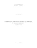 prikaz prve stranice dokumenta A comparative analysis of controlling practices in the U.S. and Europe
