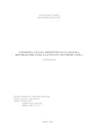 prikaz prve stranice dokumenta Usporedna analiza kreditnih usluga banaka Republike Hrvatske za kupovinu motornih vozila