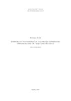 prikaz prve stranice dokumenta Korporativno upravljanje u bankama na primjeru Croatia banke d.d. i Raiffaisen Bank d.d.