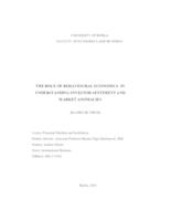 prikaz prve stranice dokumenta The role of behavioural economics in understanding investor sentiment and market anomalies