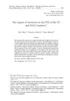 prikaz prve stranice dokumenta Utjecaj terorizma na izravna strana ulaganja (FDI) zemalja EU i EEA