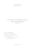 prikaz prve stranice dokumenta SWOT analiza na primjeru velikog trgovačkog poduzeća